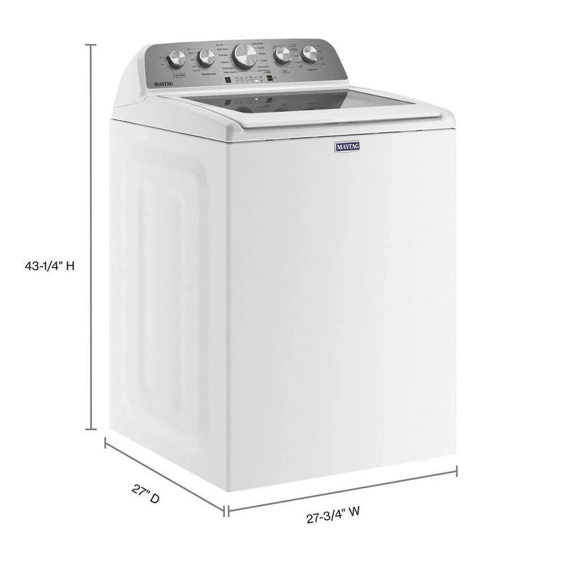 Maytag 4.8 Cu. Ft. Top Load Washer With Extra Power Boost, White, MVW5430MW