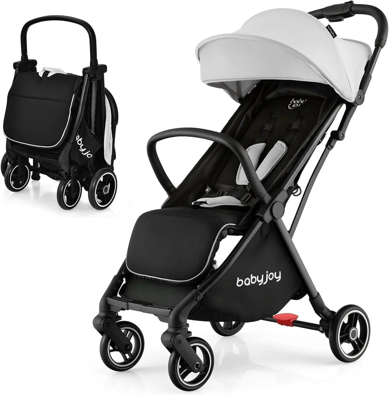 Compact Travel Stroller For Airplane Infant Toddler Stroller w/Adjustable Backrest And Canopy