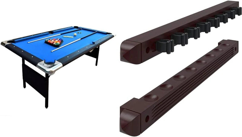 Hathaway Fairmont 6 Ft. Portable Pool Table, Adults Folding Billiards Tables For Game Room With Easy Foldable Storage