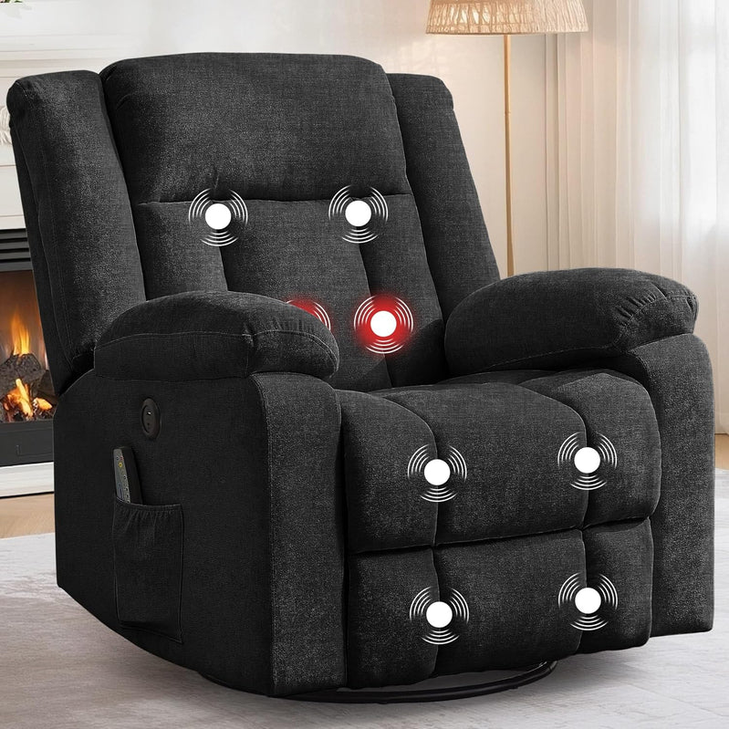 Rocker Recliner Glider Recliner Chairs For Adults 360 Degree Swivel Rocking Chair