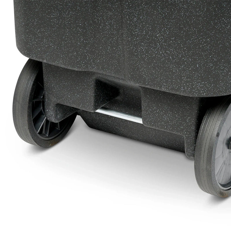 Toter 96 Gallon Trash Can With Smooth Wheels And Lid