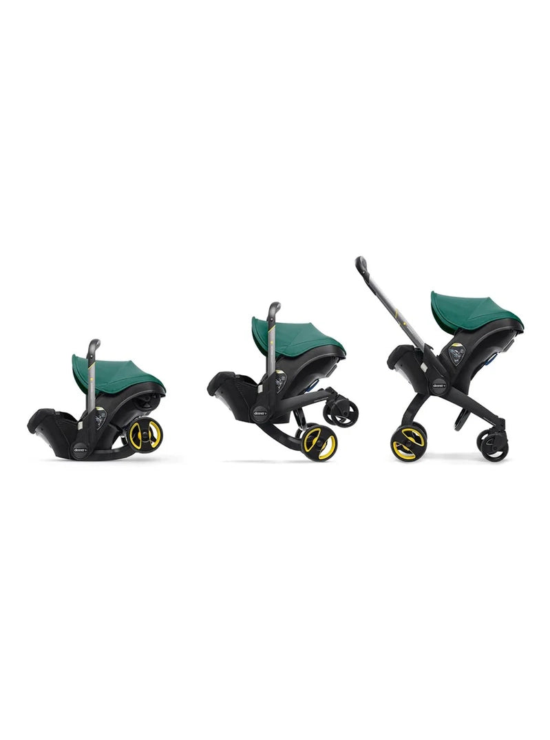 Stroller Combination Consisting Of Infant Car Seat And Latch Base, Model Year 2025 C Midnight Edition, From Car To Stroller In Seconds