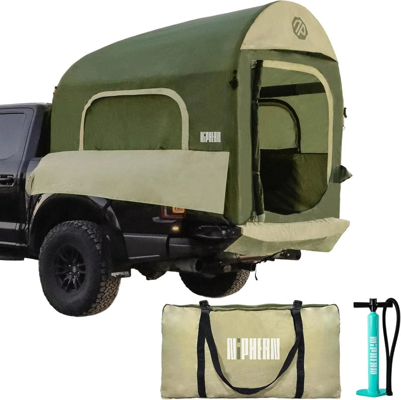 Truck Bed Tent 5.5 Ft.-8 Ft. Suitable For 2 Plus 1 People Family Inflatable Pickup Truck Tent