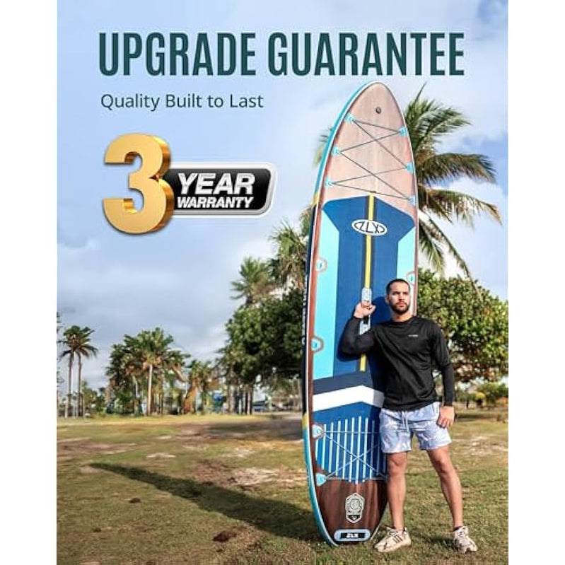 Zlx 11'6 In. Extra Wide Inflatable Stand Up Paddle Board Sup, Stable Non-Slip Deck Pad