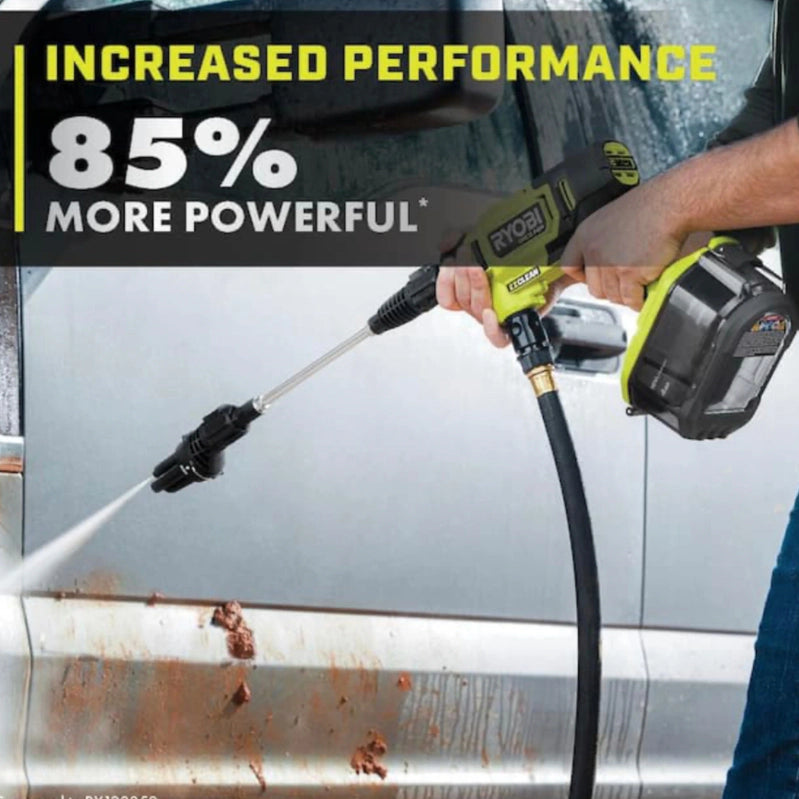 Ryobi One Plus HP 600 PSI At 0.7 Gpm 18V Cordless Electric Cold Water Power Cleaner, 20 Ft. Siphon Hose