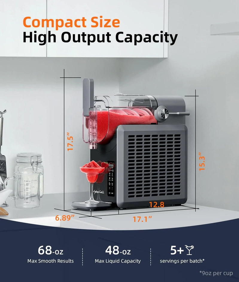 Slushie Machine, 24-Hour Delay Start And Cold Retention, 68 Oz Slushy Machine With Self-Cleaning Function