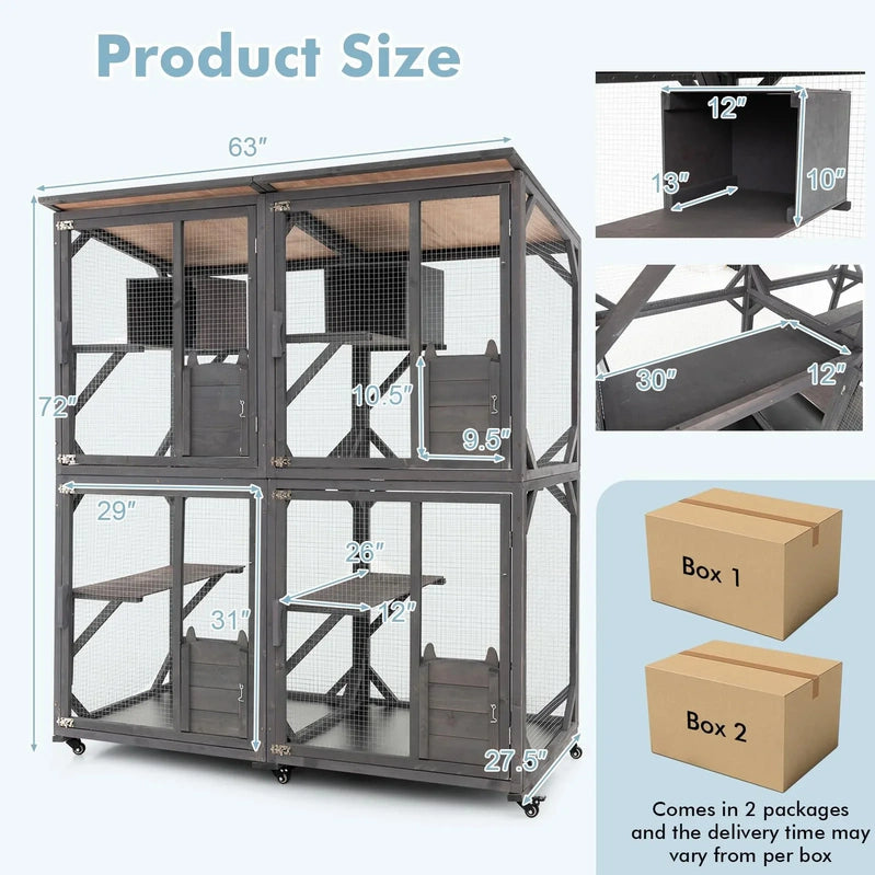 Catio Outdoor Cat Enclosure Large