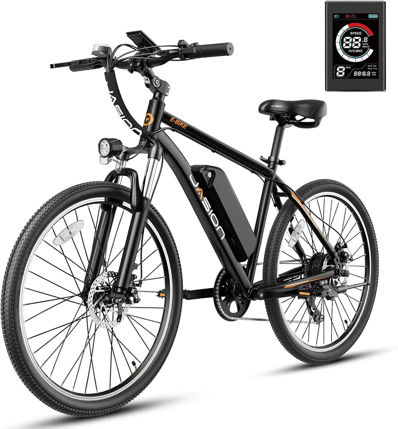 Jasion EB5 Electric Bike For Adults With Peak 40 Miles 20MPH Commuting Electric Mountain Bike