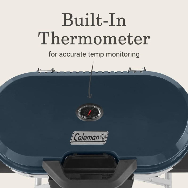 RoadTrip 285 Portable Stand-Up Propane Grill With 3 Adjustable Burners And Instastart Ignition, 20,000 BTUs Of Power For Outdoor Cooking