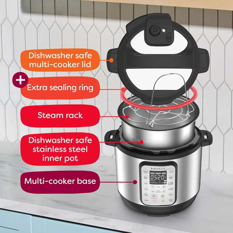 9-in-1 Multicooker, Pressure Cooker, Slow Cook, Rice Maker, Steamer, Sauté, Yogurt, Warmer And Sterilizer, Includes App With Over 800 Recipes
