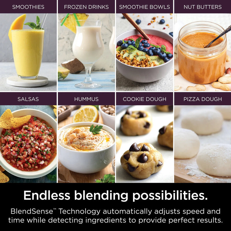 Ninja Detect Kitchen System Power Blender Plus Processor With Blend Sense Technology, Silver, TB400