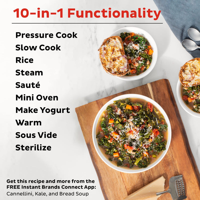 Instant Pot Pro 8 Qt. 10-in-1 Pressure Cooker, Rice/Grain Cooker