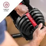 Bowflex SelectTech 552 Adjustable Dumbbells, Pair, 2.3C23.8 Kg, Space-Saving Home Fitness Equipment