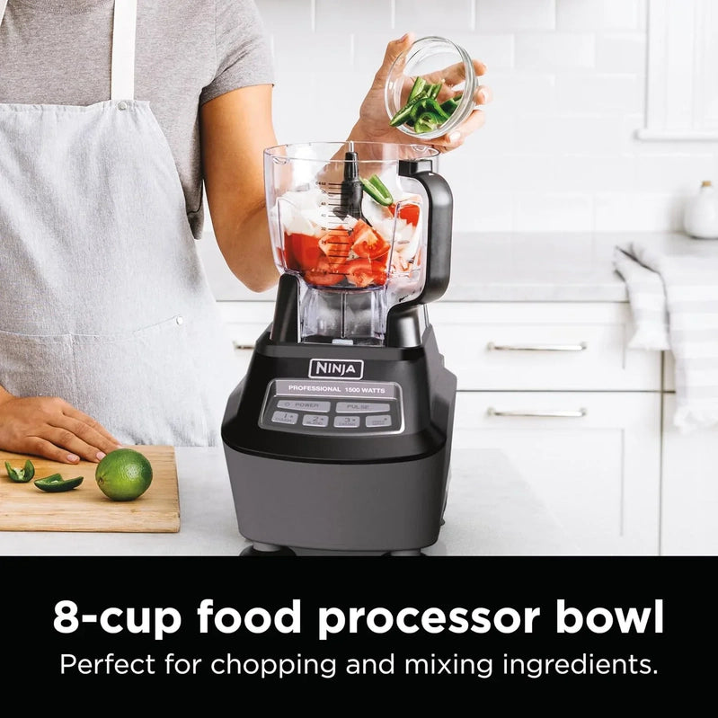 Ninja Mega Kitchen System 1500 Watt 72 Ounce Full Size Blender And 8 Cup Food Processor