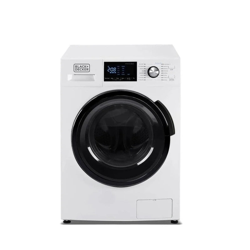 Black Plus Decker 2.7 Cu. Ft. All-in-One Washer And Dryer Combo In White BCW27MW