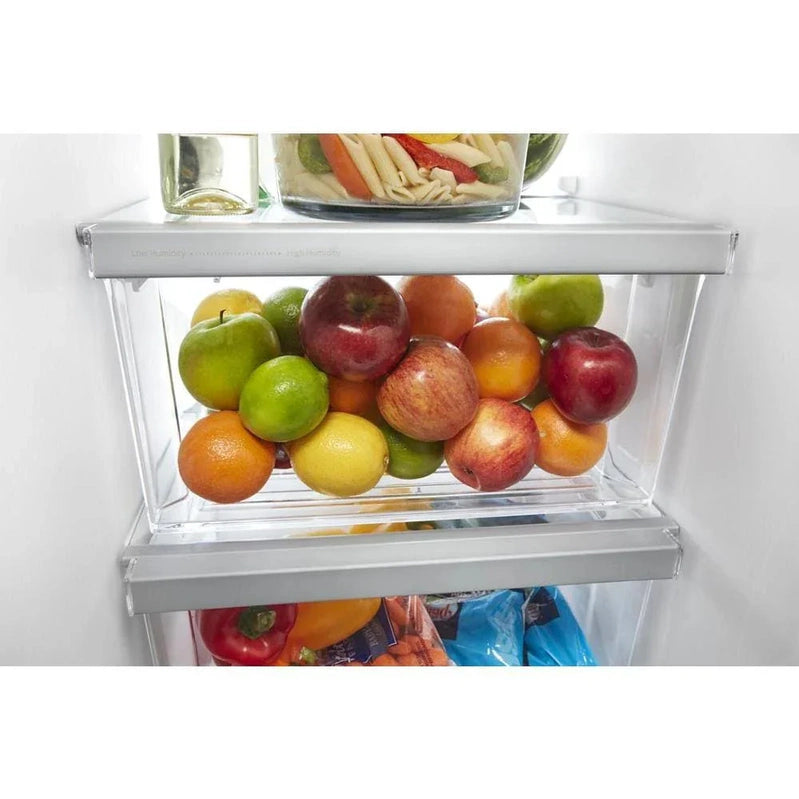 36-inch Wide Side-by-Side Refrigerator C 24 Cu. Ft. Stainless Steel