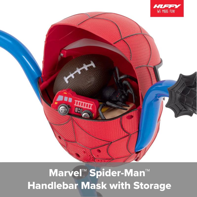 Huffy Marvel Spider-Man 12 Children's Bicycle With Training Wheels, Steel Frame, Ages 3-5