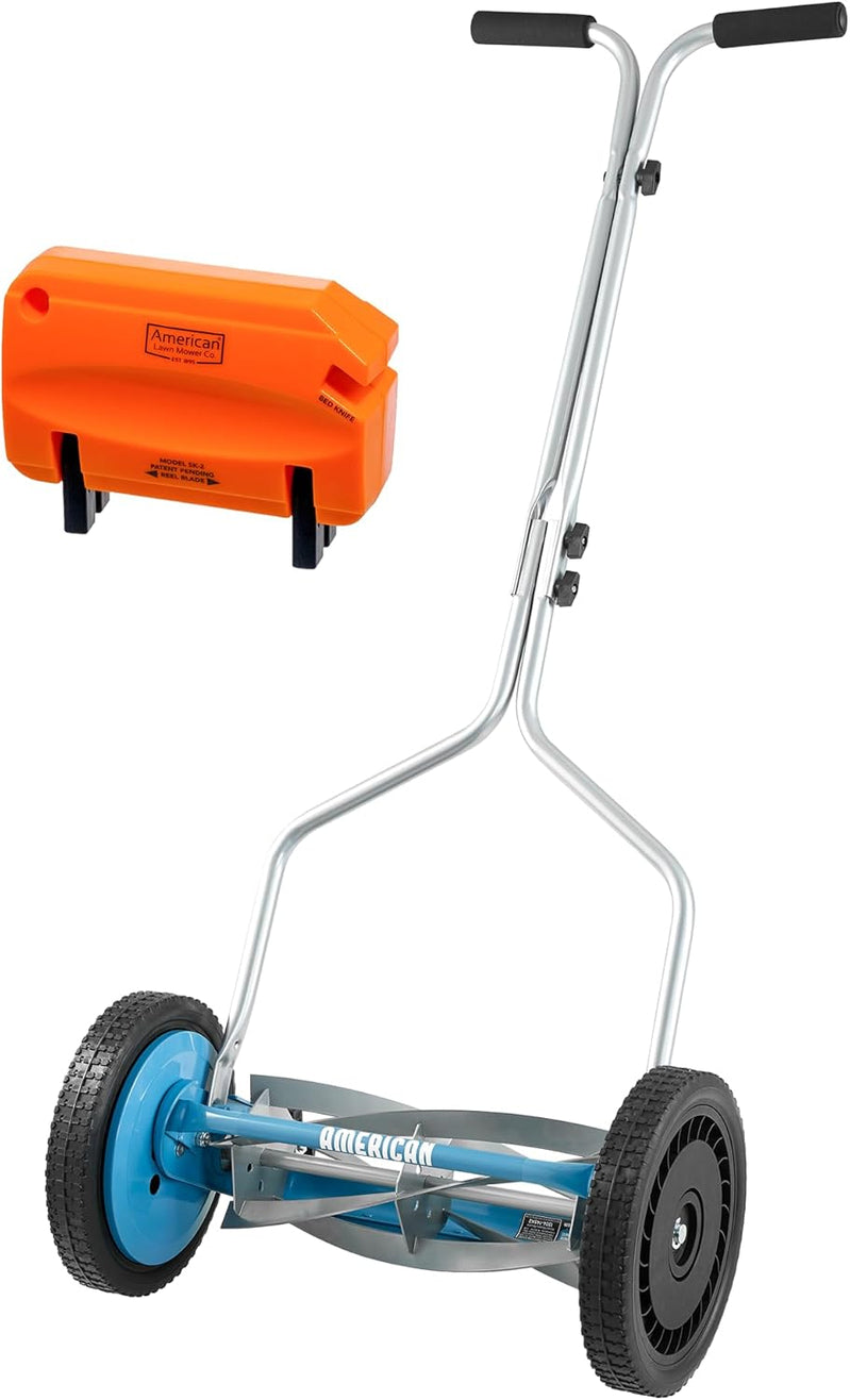 American Lawn Mower Company 1304-14SK2 14-Inch 5-Blade Push Reel Lawn Mower With Sharpener