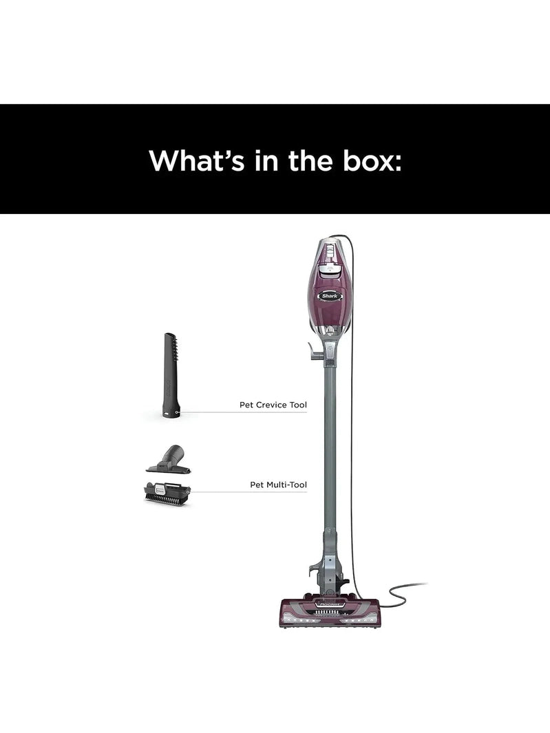 Shark HV322 Rocket Deluxe Pro Corded Stick Vacuum With LED Headlights, XL Dust Cup, Lightweight, For Pet Hair Pickup, Converts To A Hand Vacuum