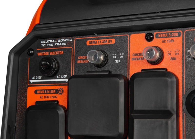 Wen 6800W Dual Fuel Inverter Generator RV-Ready CO Watchdog