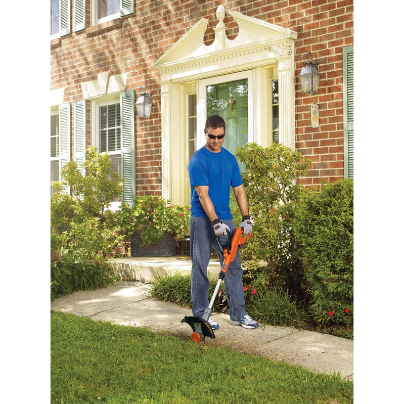 Black Plus Decker 20V Cordless String Trimmer And Edger, 2Ah, Lithium Ion Battery Included