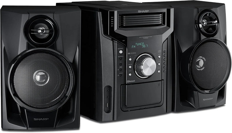 CD-BH950 240W 5-way Mini Bookshelf Speaker System With Cassette Deck And Bluetooth