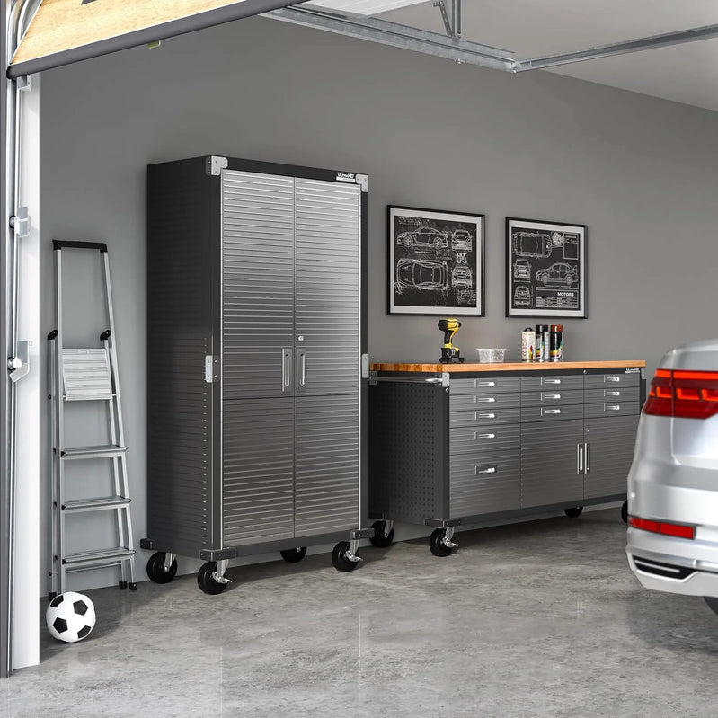 Seville Classics UltraHD Steel Storage Cabinet, 36 In.W x 18 In.D x 72 In.H