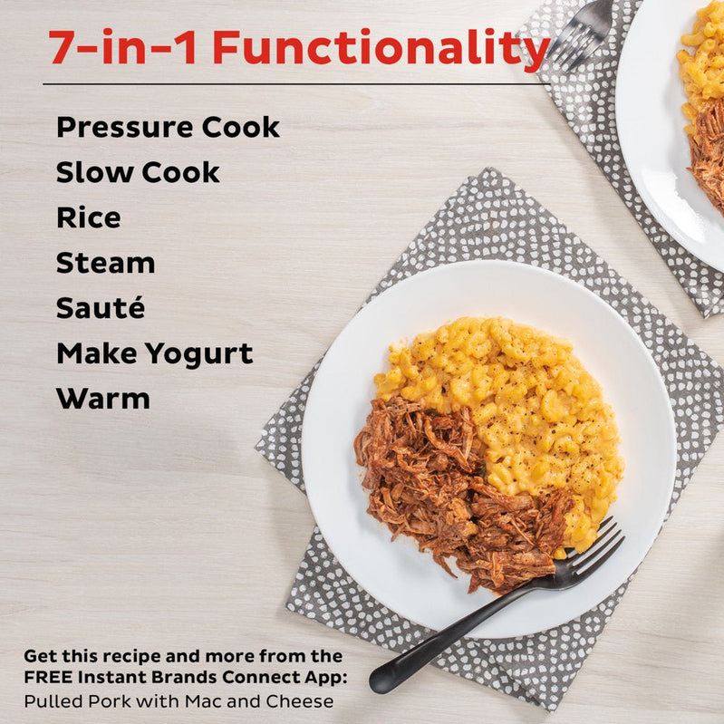 Instant Pot Duo 6 Qt. Electric Pressure Cooker 7-In-1 With Easy-Release Steam Switch