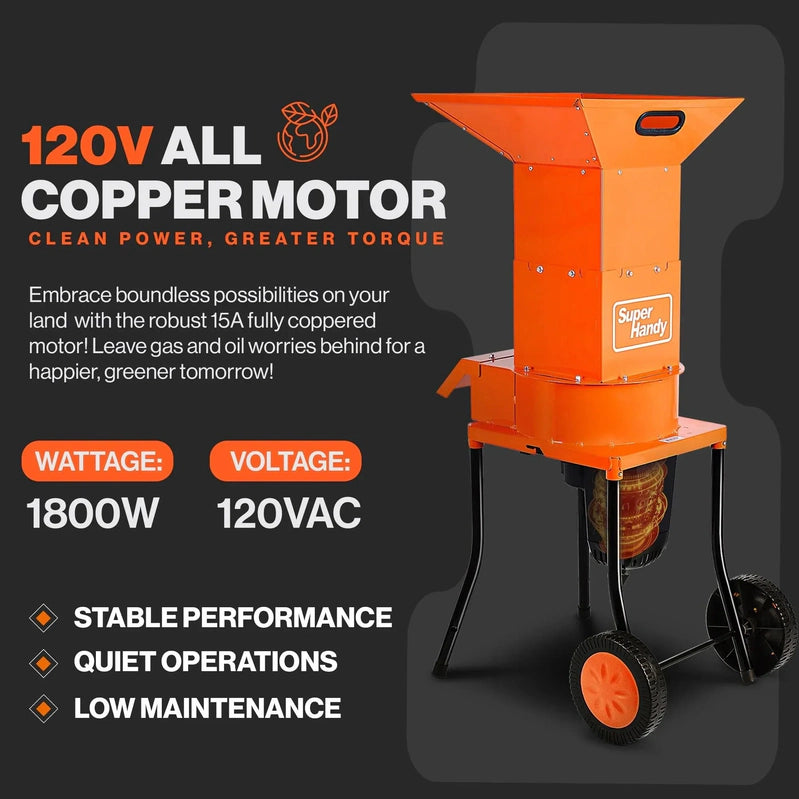 SuperHandy Heavy Duty Electric Shredder And Mulcher GUO056