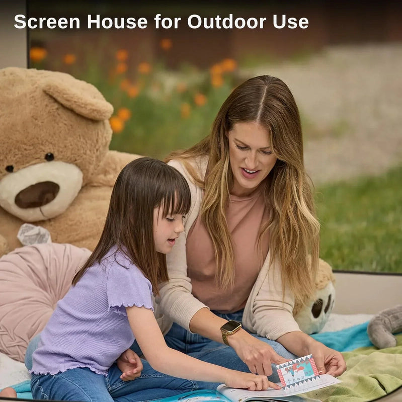 East Oak Screen House Tent Pop-Up Portable Screen Room Canopy Instant Screen Tent 10 x 10 Ft