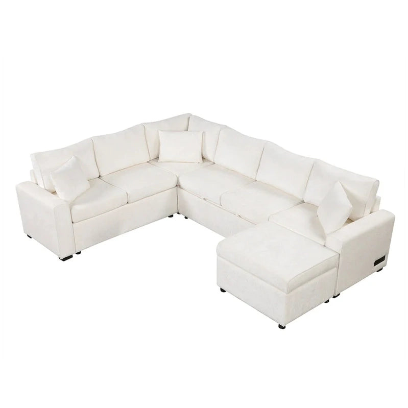 Sectional Sofa Pull-Out Sofa Bed Sleeper