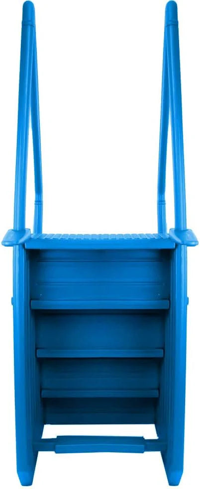Select Anti-Slip in-Pool Steps, Gray, For Above Ground Swimming Pools, Can Mount To Decks 48 In. To 54 In. H, Safety Stairs Capacity Up To 300 Lbs