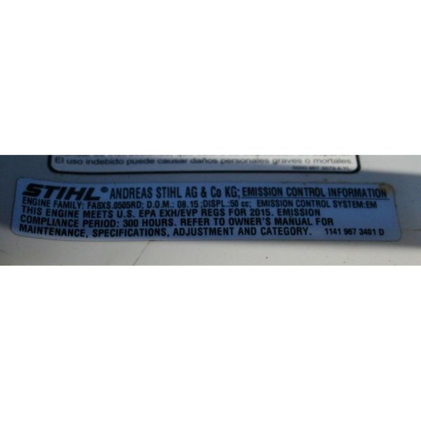 Stihl MS271 Farm Boss Chainsaw C 50.2 Cc, 2.6 KW