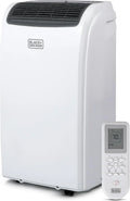 Black Plus Decker 10,000 BTU Portable Air Conditioner For Rooms Up To 450 Sq With Remote Control