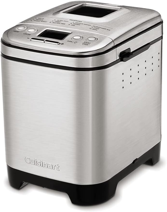 Cuisinart Bread Maker Machine, Compact And Automatic, Up To 2lb Loaves