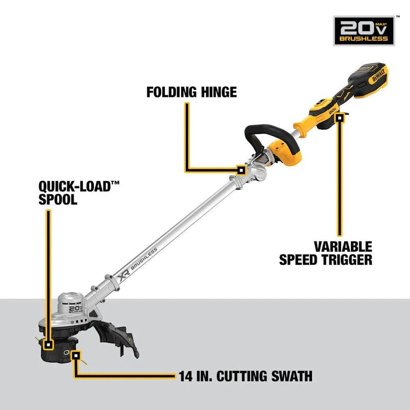 Dw 20V MAX Cordless Battery Powered String Trimmer And Leaf Blower Combo