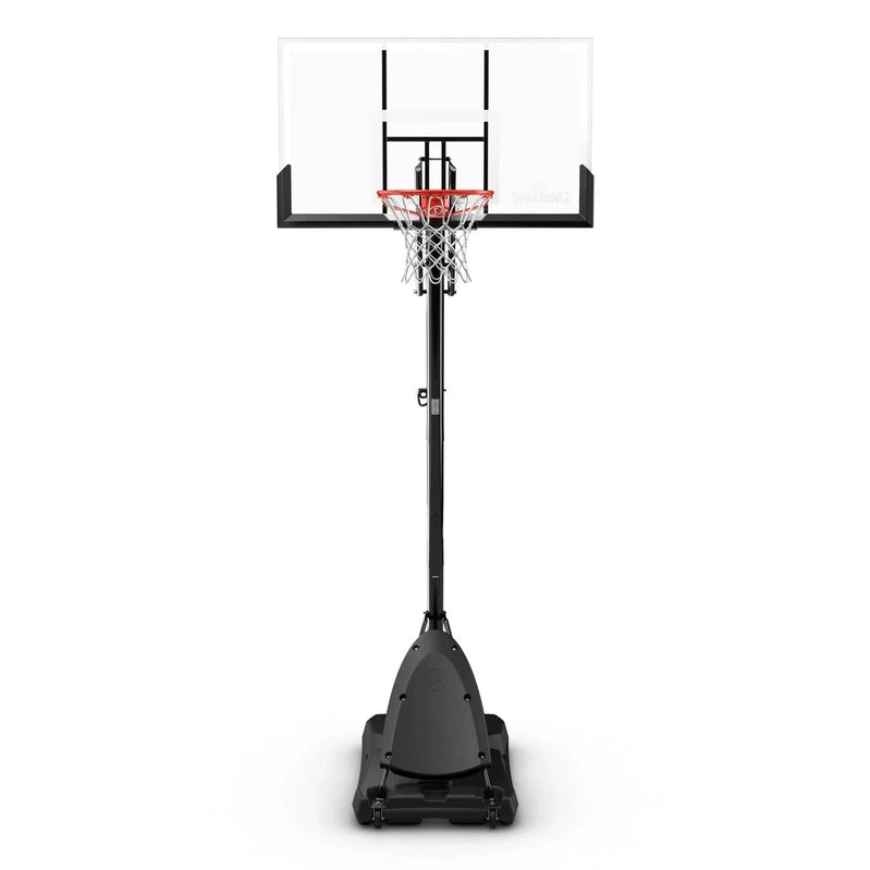 Spalding 54-inch Shatterproof Polycarbonate Exacta Height Basketball Hoop System, Portable