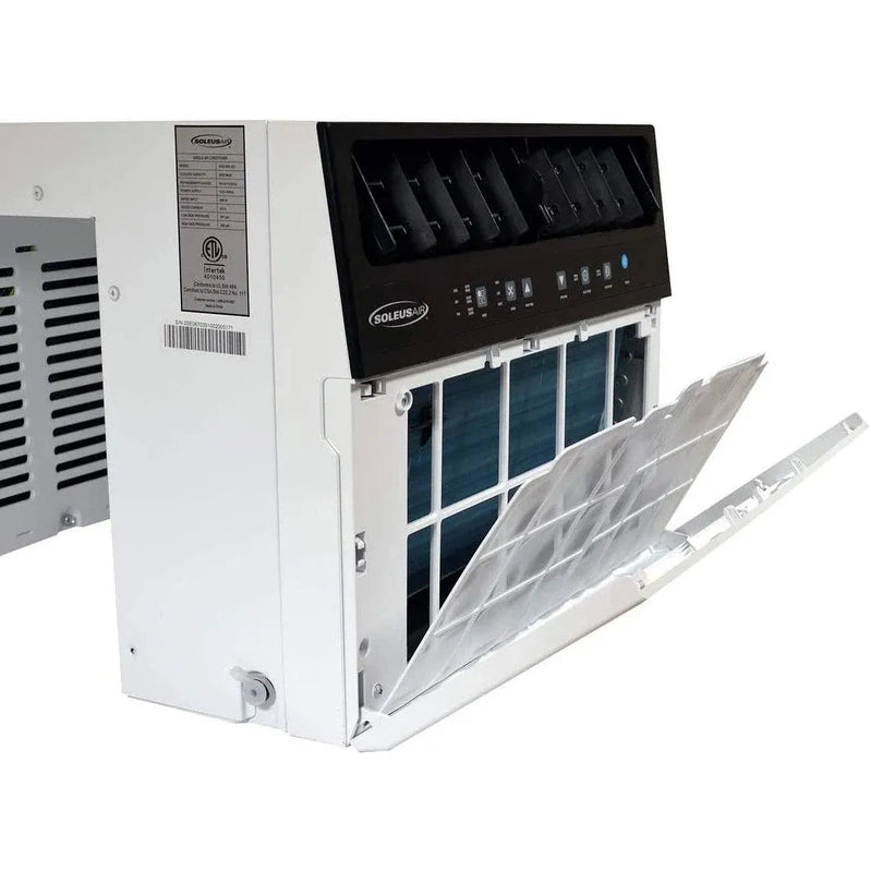 Soleus Air 8,000 BTU Hybrid, Saddle Window Air Conditioner With WiFi, 8,000 BTU, White