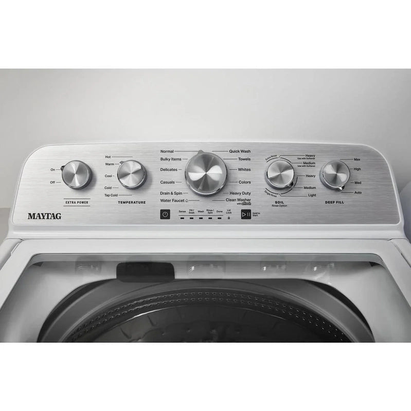 Maytag 4.8 Cu. Ft. Top Load Washer With Extra Power Boost, White, MVW5430MW