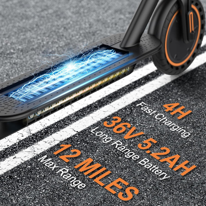 Electric Scooter, 350W/500W Powerful Motor, 8.5 In./10 In. Solid Tires, 19/22Mph, 28/21/12 Miles Range, Dual Braking