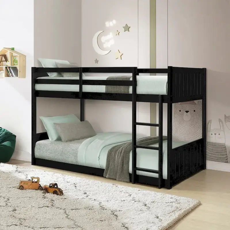 Delphia Low Profile Twin Over Twin Bunk Bed