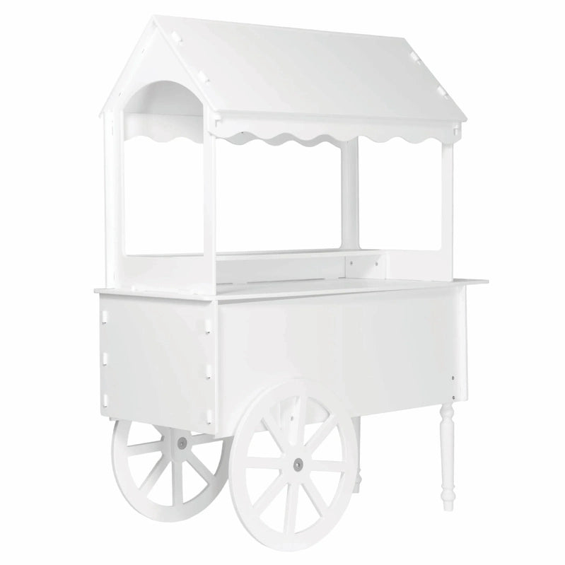 Candy Cart For Party, Candy Cart Display Stand With Wheels For Party, Dessert Cart, Decorated Wood Candy Cart With Wheels For Birthdays Wedding