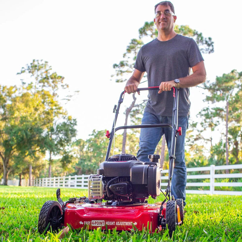 20-Inch 125Cc Gas Push Mower With Briggs And Stratton Engine