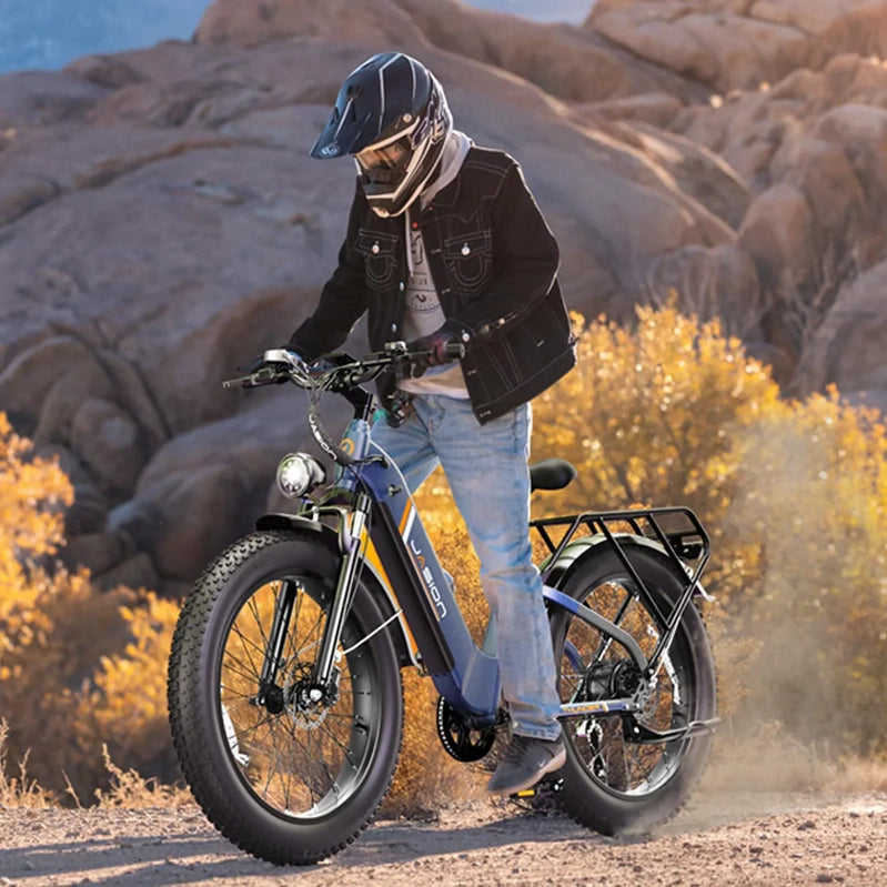 Thunder Electric Bike 1500W 30 Plus MPH 80Miles Range Fat Tire Hydraulic Disc Brakes