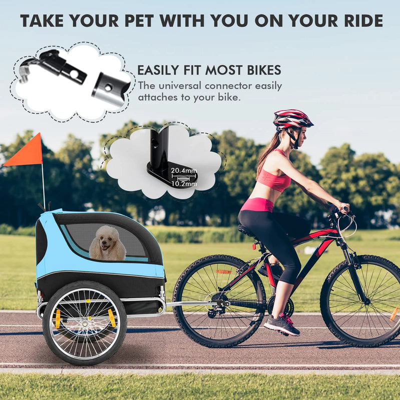 Pet Bike Trailer Holds 40kg Bicycle Trailer For Small And Medium-Sized Dogs