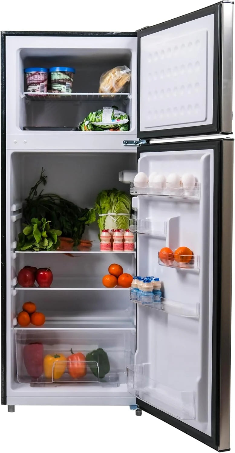 Frigidaire 2 Door Apartment Size Refrigerator Freezer Combo 7.5 Cu. Ft. Platinum Series Stainless