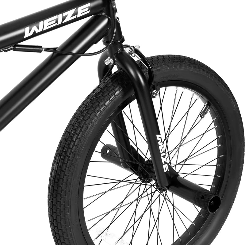 Weize Freestyle BMX Bicycle 20 In. Stunt Bike For Kids And Adults Men And Women High Strength Steel Frame 360 Degree Rotor Freestyle