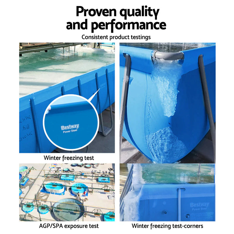 UV Resistant Steel Frame Swimming Pool 3300L, Bestway