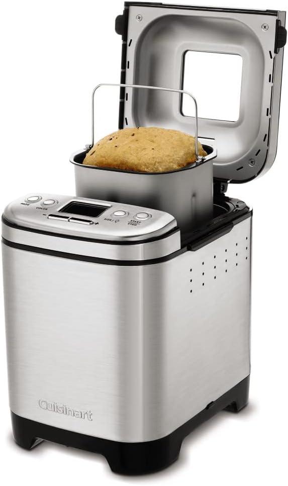 Cuisinart Bread Maker Machine, Compact And Automatic, Up To 2lb Loaves