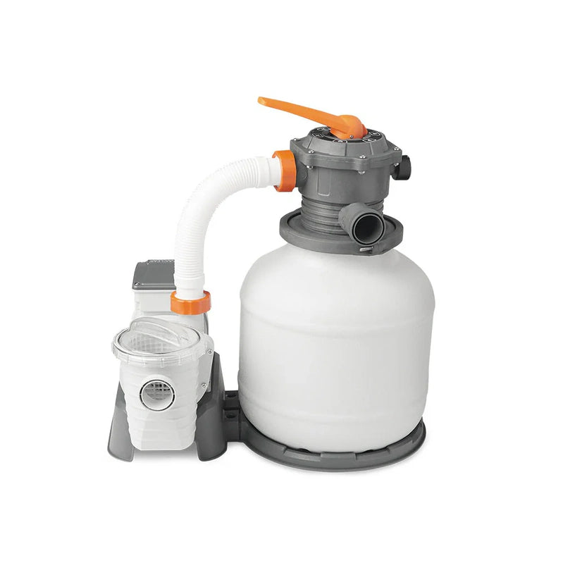 BestWay Flowclear 2000 Gallon Large Above Ground Pool Sand Filter Pump, Open Box